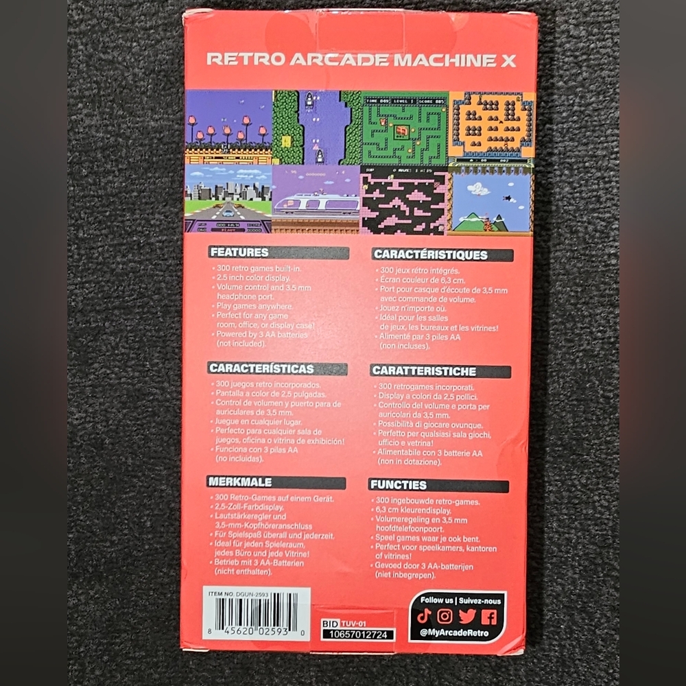 My Arcade Retro Arcade Machine X - Black Used Once! - Picture 2 of 3
